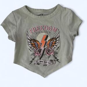 Freedom rock tour Women's Crop-top